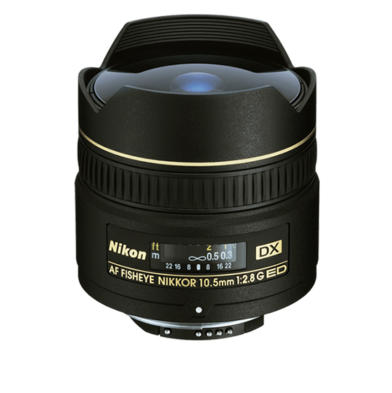 Nikon AF DX Fisheye-NIKKOR 10.5mm f/2.8G ED Lens