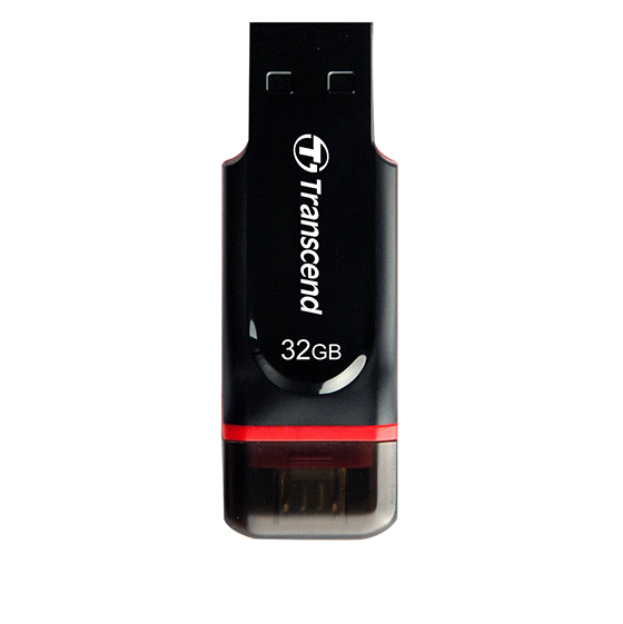 Transcend JetFlash 340 OTG Flash Memory - 32GB