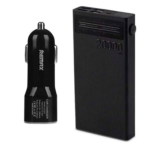 Remax RPP-102 20000mAh Power Bank With Car Charger