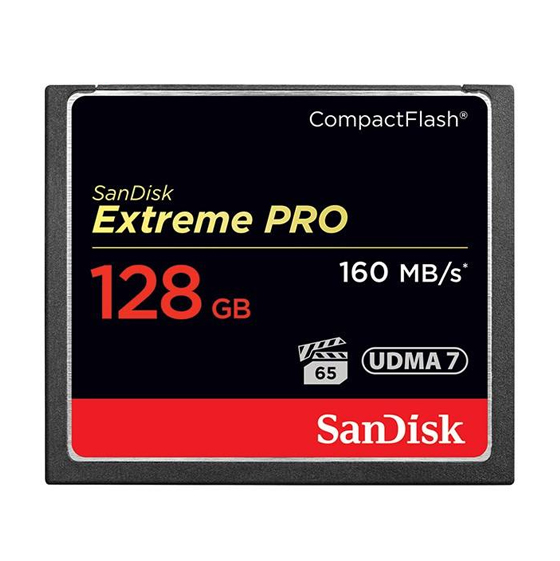 SanDisk Extreme Pro CompactFlash 1067X 160MBps - 128GB