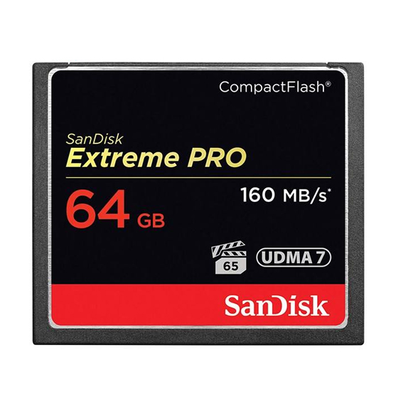 SanDisk Extreme Pro CompactFlash 1067X 160MBps - 64GB