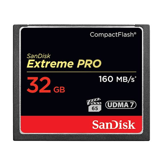 SanDisk Extreme Pro CompactFlash 1067X 160MBps - 32GB