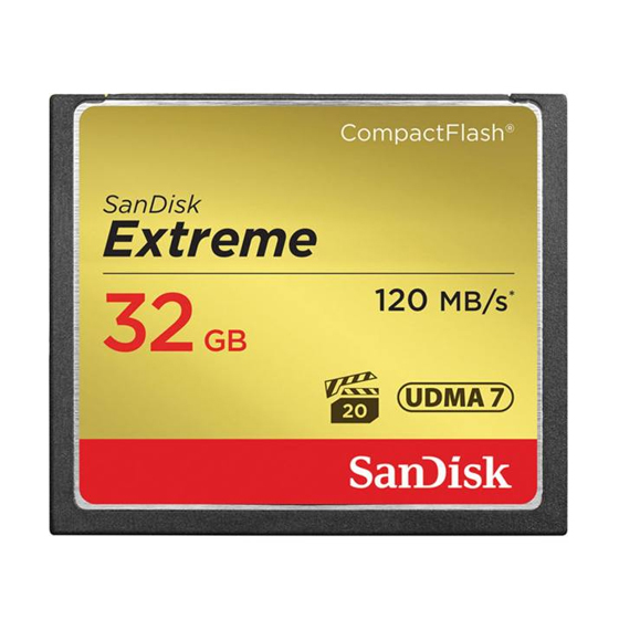 SanDisk Extreme CompactFlash 800X 120MBps - 32GB