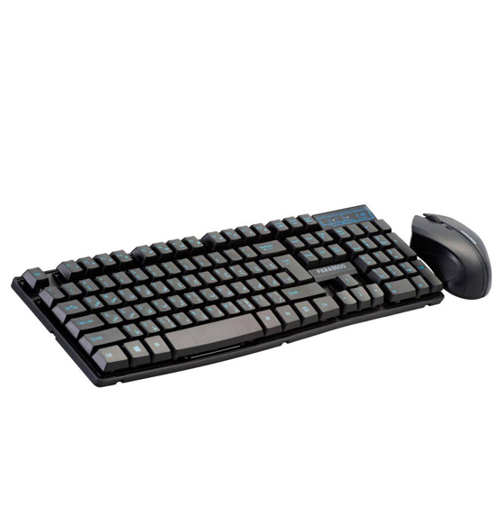 Farassoo FCM-8282RF BLACK Wireless Keyboard and Mouse