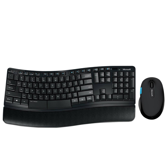 Microsoft Desktop Sculpt Comfort Wireless Keyboard and Mouse With Arabic Letters
