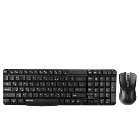 Rapoo X1800 Wireless Keyboard and Mouse with Persian Letters