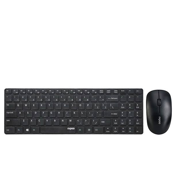 Rapoo 9300P Wireless Keyboard and Mouse With Persian Letters