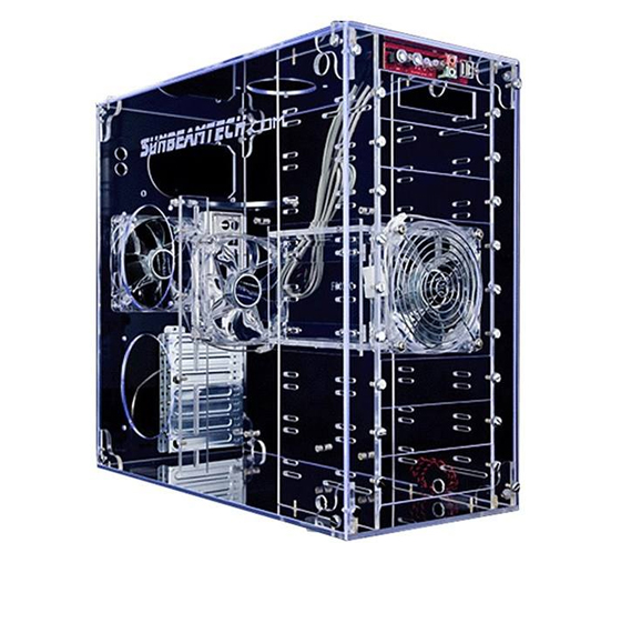Green Acrylic Computer Cases