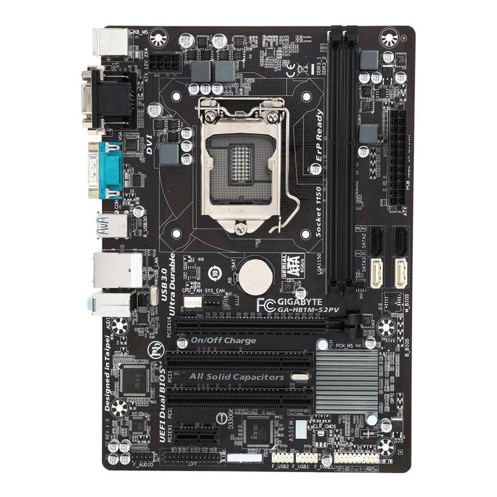 GIGABYTE H81-M Motherboard Used