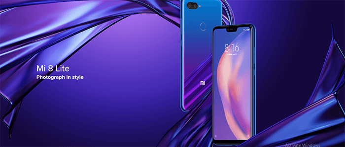 Xiaomi Mi 8 Lite Dual SIM Smartphone - 64GB (4GB)