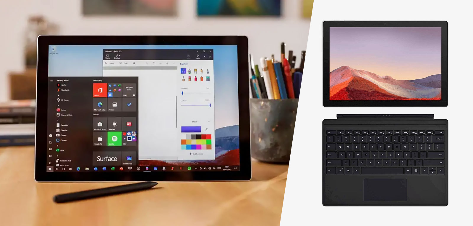 خرید تبلت مایکروسافت Surface Pro 7 Plus LTE پردازنده Core i5 رم 16GB حافظه 256GB (استوک)