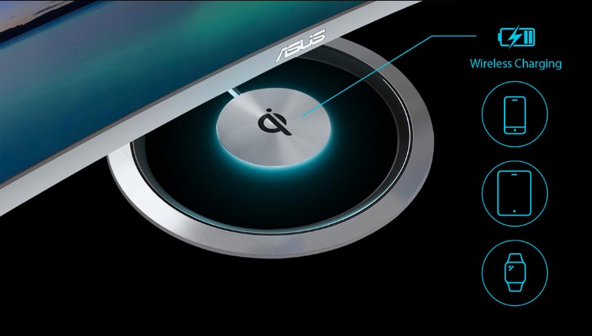 شارژ بی سیم QI در مانیتور MX34VQ