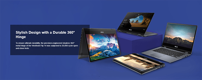لپ تاپ ایسوس مدل VivoBook Flip TP412UA گرافیک HD اینتل