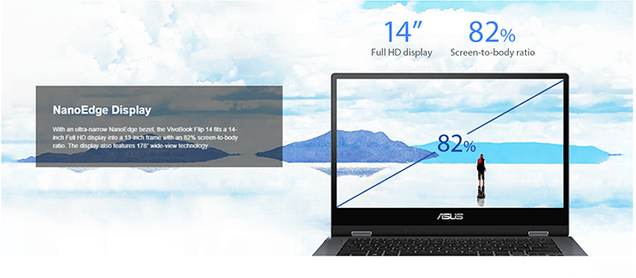 لپ تاپ ایسوس مدل VivoBook Flip TP412UA گرافیک HD اینتل