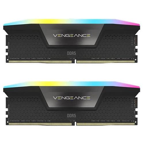 Corsair VENGANCE RGB BLACK DDR5 6400Mhz CL42 128GB Dual Channel Desktop RAM