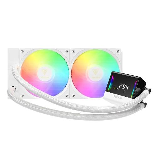 فن پردازنده گیمدیاس مدل CHIONE E4-240 WH Gamdias CHIONE E4-240 WH Cpu Liquid Cooler Fan