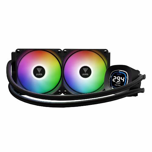 فن پردازنده گیمدیاس مدل AURA GL240 DIGITAL Gamdias AURA GL240 DIGITAL Cpu Liquid Cooler Fan