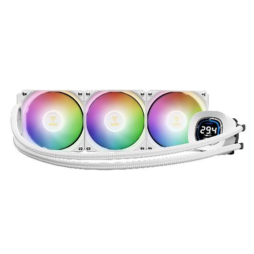 فن پردازنده گیمدیاس مدل AURA GL360 DIGITAL WH Gamdias AURA GL360 DIGITAL WH CPU Liquid Cooler Fan