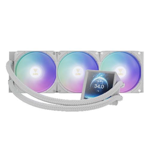 Gamdias AURA GL360 LCD WH CPU Liquid Cooler Fan