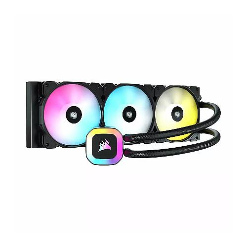 خنک کننده مایع پردازنده کورسیر H150 RGB CORSAIR H150 RGB 360mm Liquid CPU Cooler