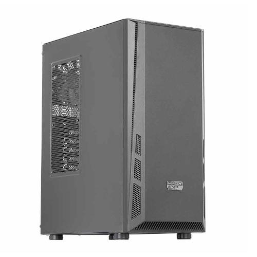 Green Arad Eco Mid Tower Gray Computer Case
