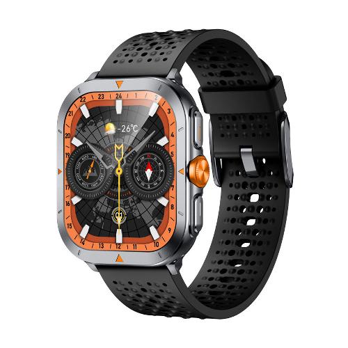Glorimi GX TRACE 53mm Smartwatch with Silicone Strap