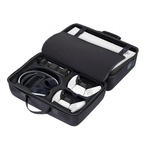 PS5 Case Travel Bag, Shockproof and Waterproof (black)