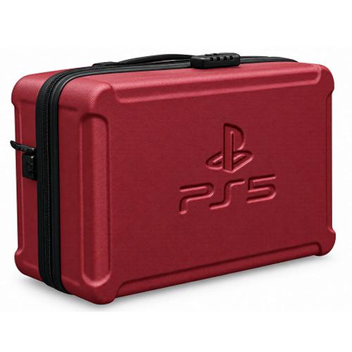 NovaCase PS5 Rolling Carrying Case – Red