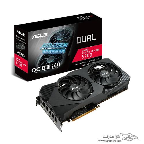 کارت گرافیک ایسوس مدل DUAL-RX5700-O8G-EVO حافظه 8 گیگابایت Asus DUAL-RX5700-O8G-EVO Graphics Card