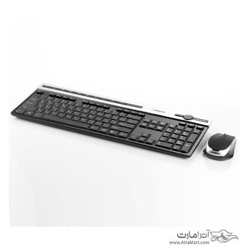 کیبورد و ماوس بی سیم گرین مدل GKM-505W Green GKM-505W Wireless Keyboard and Mouse