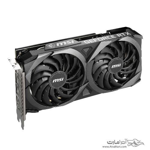 کارت گرافیک ام اس آی مدل GeForce RTX 3060 VENTUS 2X 12G OC حافظه 12 گیگابایت MSI GeForce RTX 3060 VENTUS 2X 12G OC Graphics Card