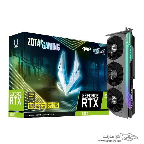 کارت گرافیک زوتک مدل GeForce RTX 3080 AMP Holo حافظه 10 گیگابایت Zotac GeForce RTX 3080 AMP Holo 10GB GAMING Graphics Card