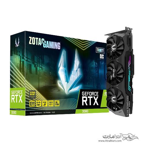 کارت گرافیک زوتک مدل GeForce RTX 3080 Trinity OC 10GB حافظه 10 گیگابایت Zotac GeForce RTX 3080 Trinity OC 10GB GAMING Graphics Card