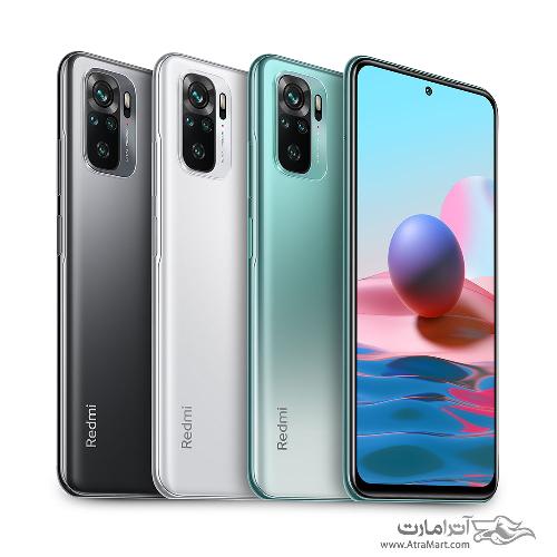 گوشی موبایل شیائومی مدل Redmi Note 10 M2101K7AG دو سیم کارت ظرفیت 128 گیگابایت و رم 4 گیگابایت Xiaomi Redmi Note 10 M2101K7AG Dual SIM 128GB And 4GB RAM Mobile Phone