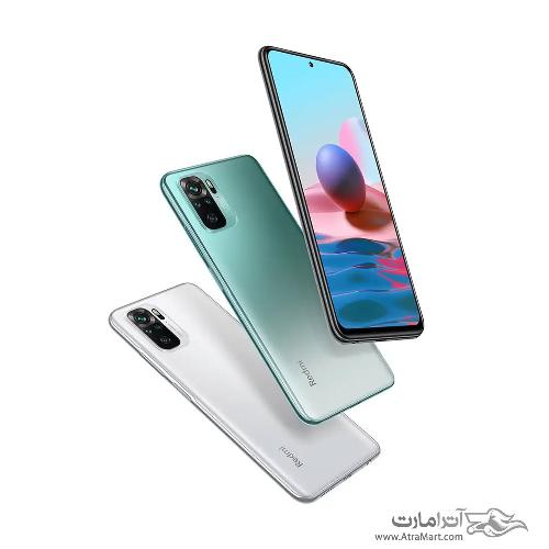 گوشی موبایل شیائومی مدل Redmi Note 10 M2101K7AG دو سیم کارت ظرفیت 128 گیگابایت و رم 4 گیگابایت Xiaomi Redmi Note 10 M2101K7AG Dual SIM 128GB And 4GB RAM Mobile Phone