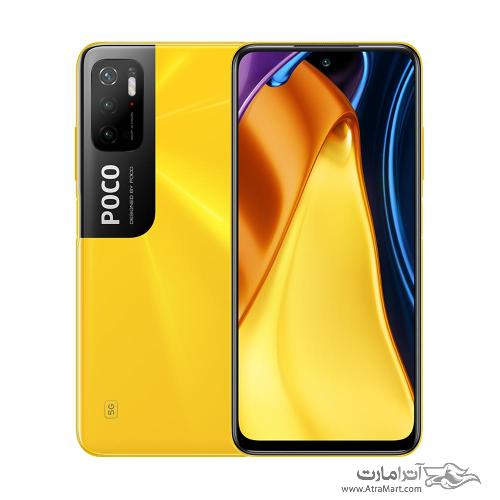 گوشی موبایل شیائومی مدل POCO M3 PRO 5G M2103K19PG دو سیم کارت ظرفیت 64 گیگابایت و 4 گیگابایت رم Xiaomi POCO M3 PRO 5G M2103K19PG Dual SIM 64GB And 4GB RAM Mobile Phone