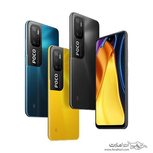 گوشی موبایل شیائومی مدل POCO M3 PRO 5G M2103K19PG دو سیم کارت ظرفیت 128 گیگابایت و 6 گیگابایت رم Xiaomi POCO M3 PRO 5G M2103K19PG Dual SIM 128GB And 6GB RAM Mobile Phone