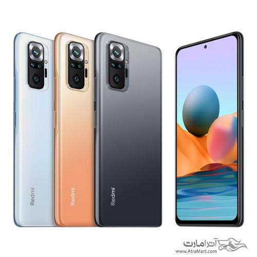 گوشی موبایل شیائومی مدل Redmi Note 10 pro M2101K6G دو سیم کارت ظرفیت 128 گیگابایت و رم 8 گیگابایت Xiaomi Redmi Note 10 pro M2101K6G Dual SIM 128GB And 8GB RAM Mobile Phone