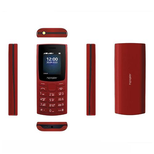 گوشی موبایل هانوفر مدل 105 2023 دو سیم کارت ظرفیت 32 مگابایت و رم 24 مگابایت Hanofer 105 2023 Dual Sim 32MB and Ram 24MB Mobile Phone