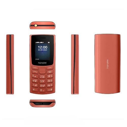گوشی موبایل هانوفر مدل 105 2023 دو سیم کارت ظرفیت 32 مگابایت و رم 24 مگابایت Hanofer 105 2023 Dual Sim 32MB and Ram 24MB Mobile Phone