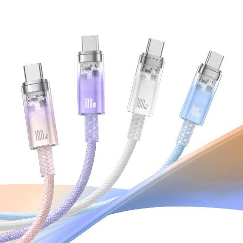 Baseus Explorer Series Fast Charging Cable with Smart Temperature Control Type-C to Type-C 1M 100w