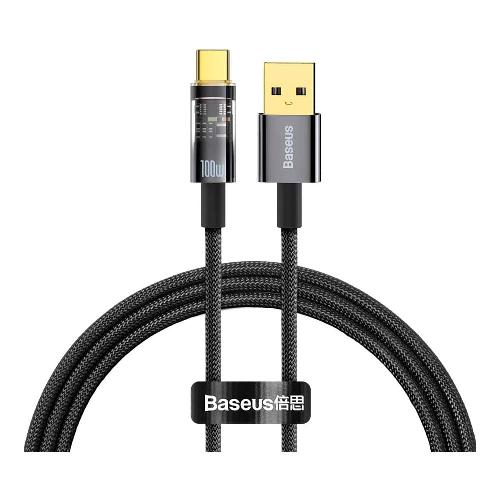 Baseus Explorer Series Auto Power-Off Fast Charging Data USB to Type-C (1M 100W)