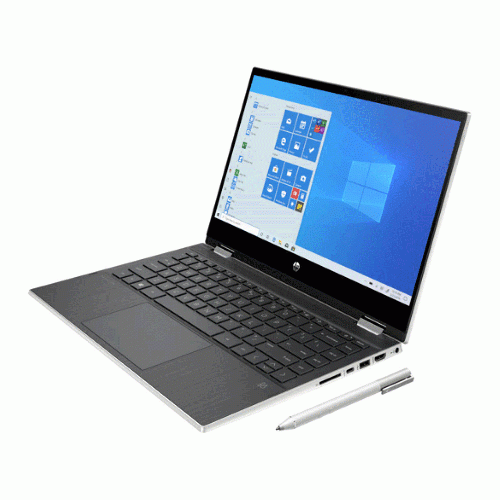 لپ تاپ 14 اینچی اچپی مدل Pavilion x360 14-DW1000 HP Pavilion x360 14-DW1000-B Core i3 1115G4 8GB 500GB SSD Intel Full HD Touch Laptop