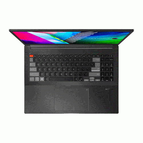 لپ تاپ ایسوس VivoBook Pro 16X OLED M7600QE گرافیک 4 گیگابایت Asus M7600QE R7 5800H-16GB-1TB SSD-4GB RTX3050Ti-4K OLED Laptop