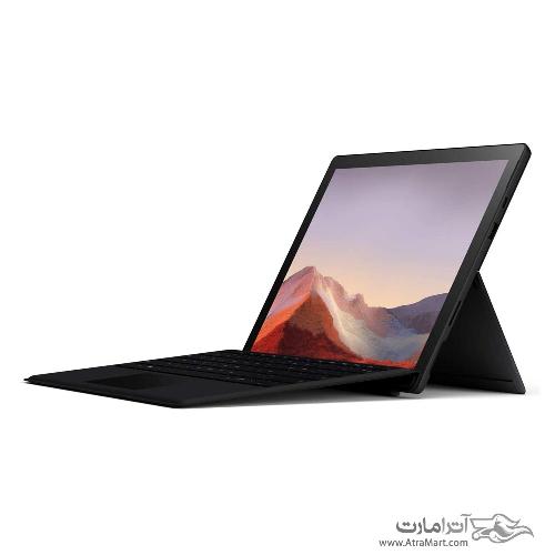 تبلت مایکروسافت Surface Pro 7 Plus پردازنده Core i5 حافظه 256GB گیگابایت به همراه کیبورد مشکی Microsoft Surface Pro 7 Plus i5 1135G7 8GB 256GB Tablet + Black Type Cover Keyboard