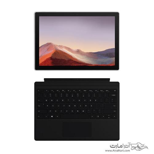 تبلت مایکروسافت مدل Surface Pro 7 Plus LTE پردازنده Core i5 حافظه 128GB گیگابایت سیم کارت خور با کیبورد Signature Surface Pro 7 Plus LTE Core i5 1135G7 8GB 128GB Tablet With Signature Type Cover Keyboard
