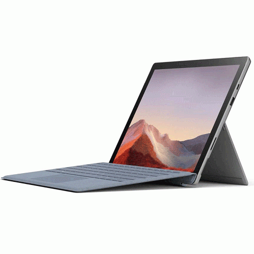 تبلت مایکروسافت Surface Pro 7 Plus پردازنده Core i7 رم 16 گیگابایت حافظه 256 گیگابایت به همراه کیبورد Signature آبی یخی Microsoft Surface Pro 7 Plus i7 1165G7 16GB 256GB Tablet + Signature Keyboard