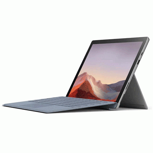 تبلت مایکروسافت Surface Pro 7 Plus پردازنده Core i7 رم 32GB حافظه 1TB با کیبورد Signature Microsoft Surface Pro 7 Plus i7 1165G7 32GB 1TB Tablet + Signature Keyboard PLATINIUM canadian