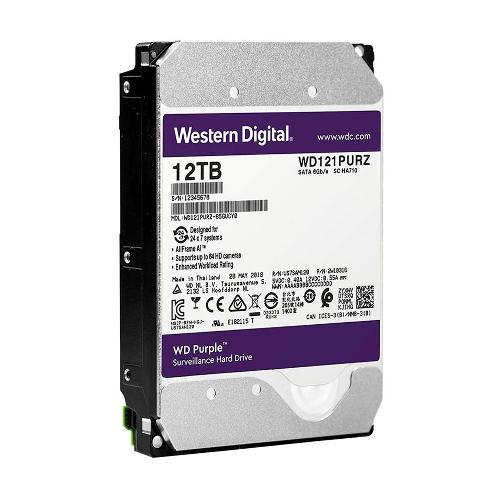 هارددیسک اینترنال وسترن دیجیتال سری بنفش مدل WD121PURZ ظرفیت 12 ترابایت Western Digital Purple WD121PURZ Internal Hard Drive - 12TB