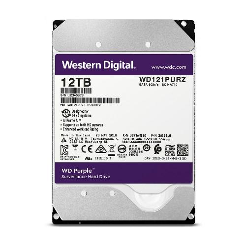 هارددیسک اینترنال وسترن دیجیتال سری بنفش مدل WD121PURZ ظرفیت 12 ترابایت Western Digital Purple WD121PURZ Internal Hard Drive - 12TB
